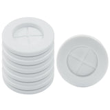 suiwotin 6pcs 3/4 ID 1 Drill Hole Rubber Grommets, Firewall Hole Plug Wire Protection, Double-Sided Round Hole Grommet Kit (Whit