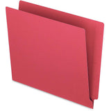 Pendaflex Colour End Tab Folders, Full Tab, Letter, Red, 100/Box