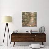 Lily Pond - Pastel Version-Canvas Art-36X36