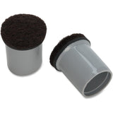 Lorell 49323 Replacement Chair Tip w/Felt, 3/4, 16/Bag, Gray