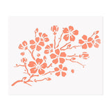 LYMSSESS Cherry Blossom Stencils, 5 x 6, Reusable Flower Stencils for Painting on Walls, Wood, Fabric & More
