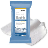 Essential Bath Cleansing Washcloths 8 Cloths/package Fragrance Free no Rinse Bathing Wipes, UltraSoft and Thick Medium Weigh