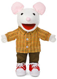 14 Mouse w/Sneakers, Animal Hand Puppet