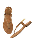 Shoetopia Women'S Snd-138 Copper Flat Sandal-3 Kids Uk (Snd-138-Copper)-Eu36,Copper,3,B0D8QFB536