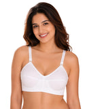 Sona WomenS Bee Heart Cotton Full Coverage Non Padded Elastic Straps Bra
