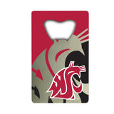 FANMATS 62590 Washington State Cougars Credit Card Style Bottle Opener - 2x 3.25