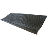 RubberCal CoinGrip NonSlip Rubber Tread Stair Mats 6 Count (Pack of 1), Black, 9.75 x 29.75 (10104009)