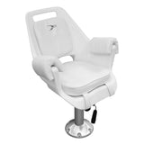 Wise 8WD007-710 Deluxe Pilot Chair with Cushions, Mounting Plate, Fixed Height Pedestal and Seat Slide