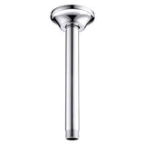 BESTILL 8 Inch Ceiling Mount Rain Shower Head Arm and Flange, Chrome