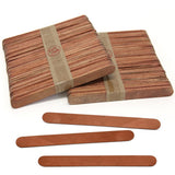 CraftySticks- 100 Pack 4.5 Inch Brown Popsicle Sticks, Wood Craft Sticks for Crafts, Learning and STEM Basics