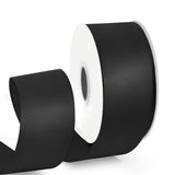 HimBen Double Faced Black Ribbon 25 Yards, 1-1/2 inch Black Stain Ribbon for Gift Wrapping, Flower Bouquet, Weddings Party Invit