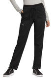Scrubs for Women Workwear Revolution, Drawstring Cargo Pants WW105T, L Tall, Black