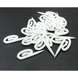 TRIS Plastic Hook for Curtain Channel/Track Fish (50, White)