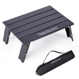 Old Bahama Bay Ultralight Aluminum Mini Table, 66lbs/30kg Weight Capacity, Foldable Small Beach Table with Retractable Legs,Suit