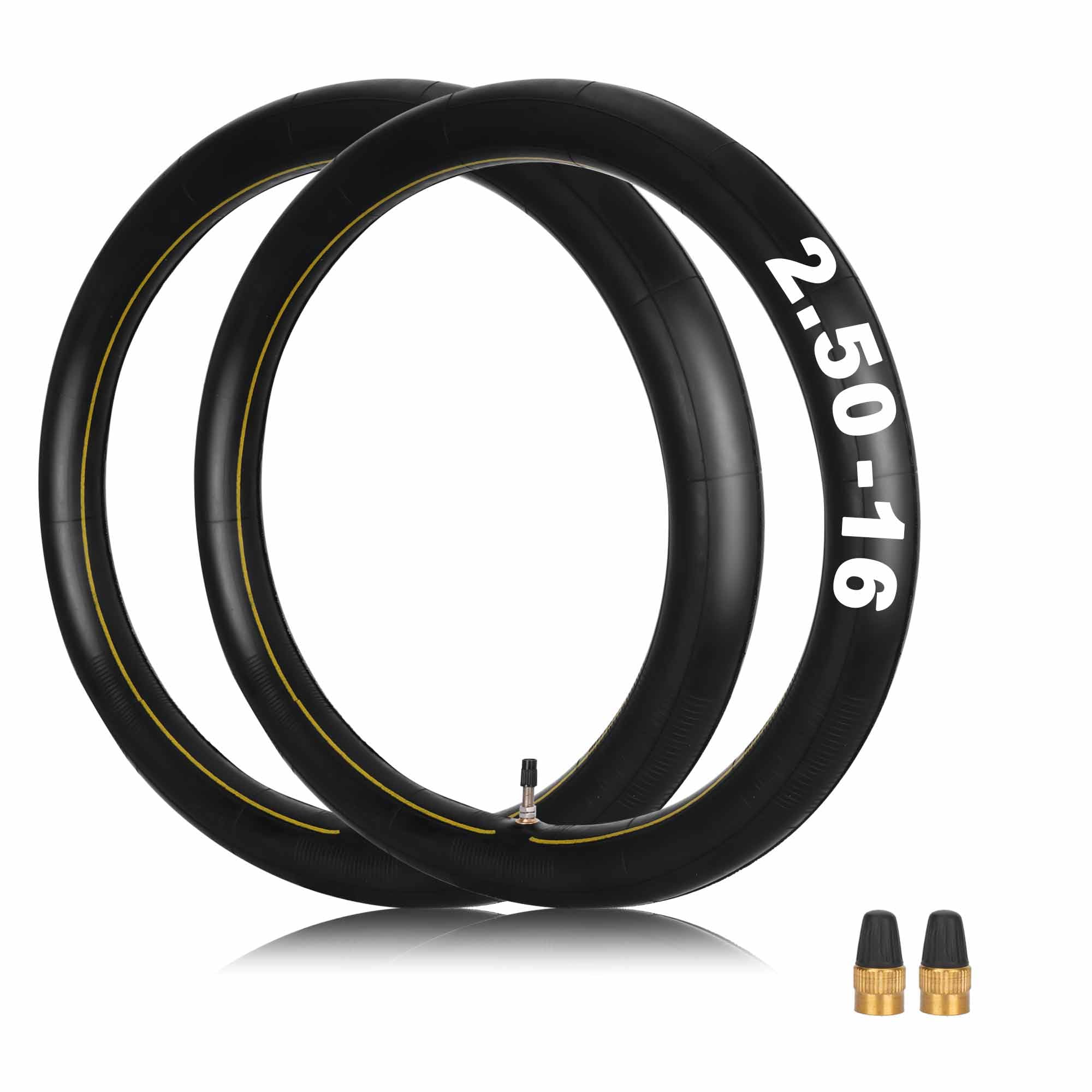 (2-Pack) 2.25/2.50-16 Inner Tube Replacement For Xr 75 80 Crf 80F Dirt Bike Atv Off Road Motorcycle, Straight Valve Stem