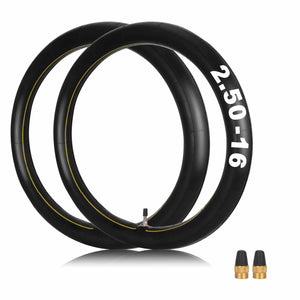 (2-Pack) 2.25/2.50-16 Inner Tube Replacement For Xr 75 80 Crf 80F Dirt Bike Atv Off Road Motorcycle, Straight Valve Stem