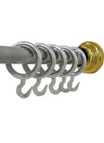 Z L Enterprises Curtain Silver Plastic 1.5 INCH Drapery Ring Hook (Silver 18)