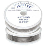 Acculon Tigertail Beading Wire Medium 3 Strand .015 30ft