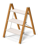 Taranta 3 Step Ladder,Aluminum Lightweight Folding 3 Step Stool with Anti-Slip Super Wide Pedal,330lbs Capacity Step Ladder for 