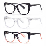 Autojouls 3-Pack Reading Glasses for Women,Oprah Style Frame Spring Hinge Clear Lens Readers Glasses, Black BlackPink Transparen