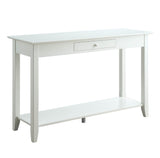 Convenience Concepts American Heritage Console Table with Drawer, White