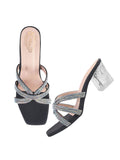 Shoetopia Stylish Embellished Rhinstone Detailed Black Heels For Women /Eu36,Black,3,B0DRJFQ2DZ