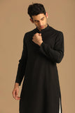 Manyavar Men'S Casual Black Kurta (L)
