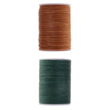 ATORSE 2 Rolls130 Meters 0.5mm Round Polyester Waxed Thread Sewing Stitching