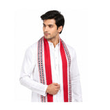 Riddhiinfotech Cotton Assamese Gamusa | Modi Gamcha For Men | Traditional Cultural Scarf, Angavastram, Puja Gamcha, Cotton Stole