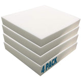 Foamma 4 x 20 x 20 High-Density Upholstery Foam Padding, Thick Custom Pillow, Chair and Couch Cushion Replacement, Craft Supplie