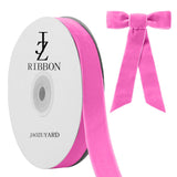 JaoZuyard Pink Velvet Ribbon 5/8 X 10 Yards Velvet Ribbon Pink for Gift Wrapping Christmas Valentines Halloween Decoration Craft