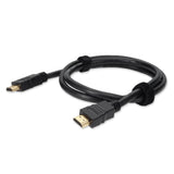 Addon 5 Pack Dell 3312292 Compatible 91Cm (3.0Ft) Hdmi 1.4 Male To Male Black S