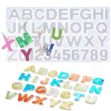 Baking Set Alphabet Number Silicone Resin Casting DIY Molds and Art Craft Projects Epoxy Mold for Making Keychain House Number P