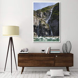 Waterfalls Near South Sawyer Glacier, Tracy Arm-Fords Terror Wilderness, Tongass National Forest, Alaska-Paper Art-42,,X62,,