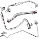 ZAIGANMA 667-499 Turbocharger Coolant, Oil Supply&Return Line Kit Passenger Right Side Compatible with 2017 2018 2019 2020 2021 