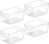 Clear Plastic Storage Bins - Pantry & Kitchen Organizers - Fridge & Freezer Bins