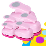 Circle Punch Paper Hole Punches Set - 5 Pack Round Paper Punches, Handmade Scrapbook Puncher for Paper Craft, Cardstock,Gift Wra