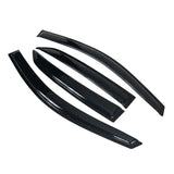 Window Visors Compatible with 2009-2013 Toyota Corolla, Dark Smoke Car Rain Sun Window Shade Guard Air Deflector by IKON MOTORSP
