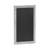 Flash Furniture Canterbury Wall Mount Magnetic Chalkboard Sign - Whitewashed Finish - 24 x 36 - Vertical or Horizontal Hanging M
