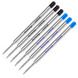 Gel Needle Tip Capless Refill Ceramic Gel Refill for Parker Ballpoint Pen 6 Refills 9.5cm Stainless Steel Tip (Assorted (3 Black