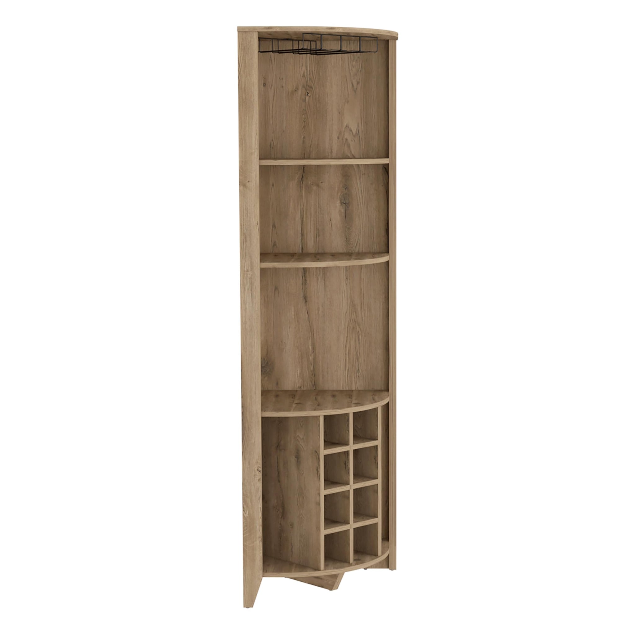 Essential Corner Bar Cabinet -Living Room -Macadamia