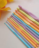 Set Of 12 Pcs Lightweight Crochet Hooks, Plastic Crochet Needles,Crochet Hook, Knitting Needle Set, Crochet Needle Set, Knitting