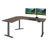 Vari ComfortEdge 80x60 L-Shape Electric Standing Desk - Height Adjustable Sit-Stand VariDesk for Corner Office with Reversible L