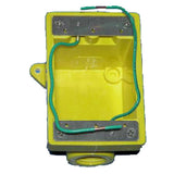 Marinco 6083CR Marine FD Box for 15, 20, 30, and 50Amp Receptacles, and 7420CR and 7788CR Covers (Two 3/4 Knockout Holes, Yell