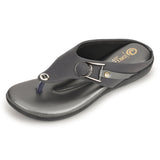 Ortho Joy Doctor Footwear For Women|| Fancy Slipper For Women || Orthopedic Women'S Fancy Slipper/Sandal For Women,Grey,4,B0D5QXMYR3