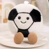 XIGUI 5.5 inch Stuffed Sports Balls Toy, Mini with Feet Creative Football Doll Fun Cute Plush Doll Toy,Plush Stuffed Spherical S