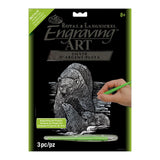 Royal and Langnickel Silver Engraving Art, Polar Bear and Cubs