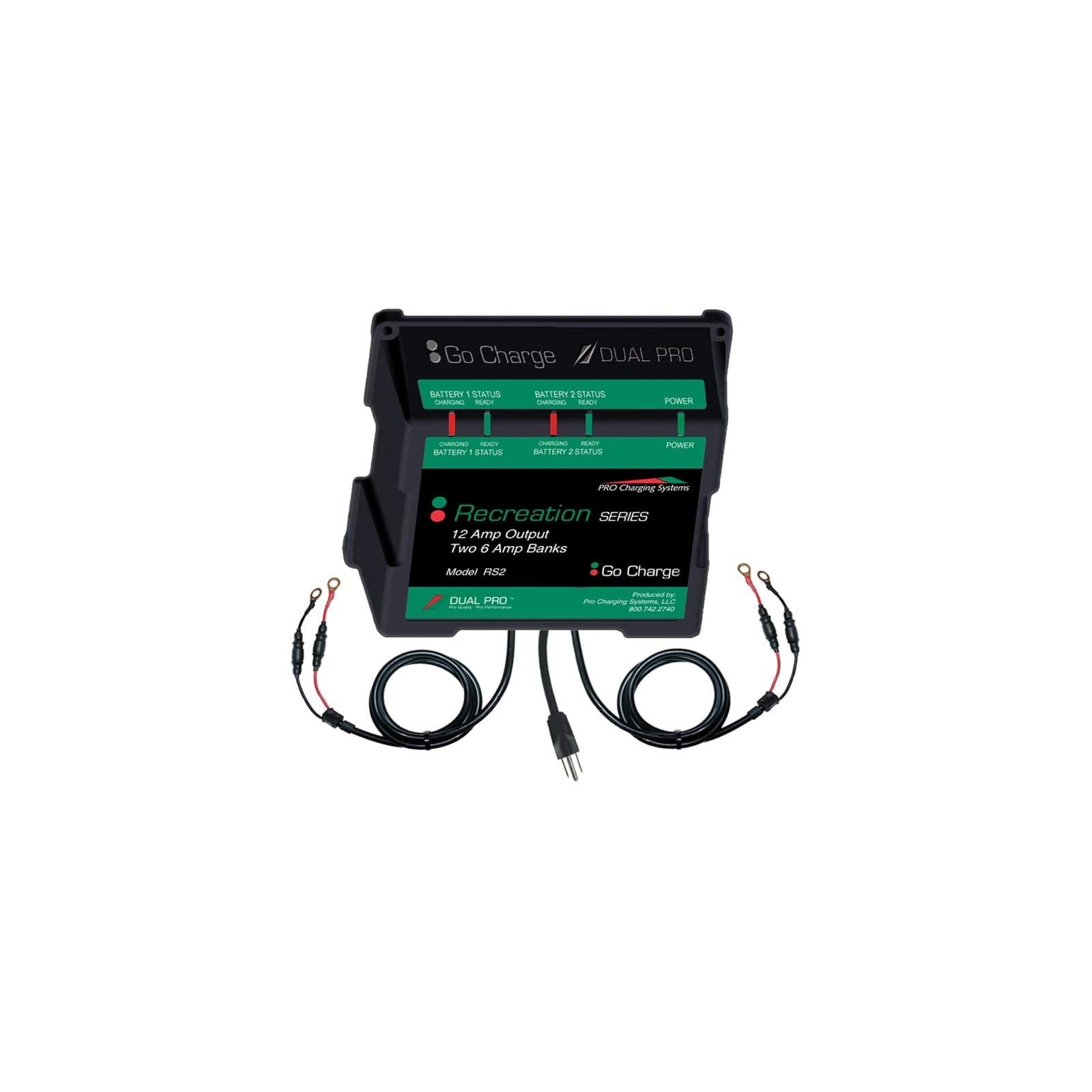 Dual Pro Rs2 Battery Charger 2 Bank 12 Amps