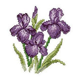 Velura Sydl Stamped Cross Stitch Kit With PrePrinted Cloth Fower Pattern 21X21Cm 11Ct| PrePrinted Embroidery Cloth, PreSorted