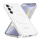 RALEAVO for Samsung Galaxy A15 5G Case Clear Magnetic Phone Case [Compatible with MagSafe] Slim Transparent Acrylic Hard Back Mi